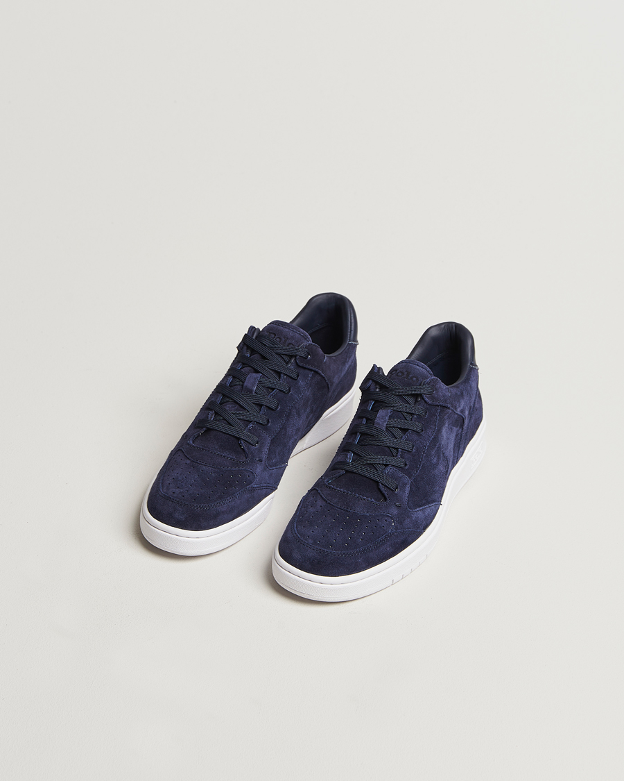 Herren | Polo Ralph Lauren Polo Court Sneaker Navy Suede | Polo Ralph Lauren | Polo Court Sneaker Navy Suede