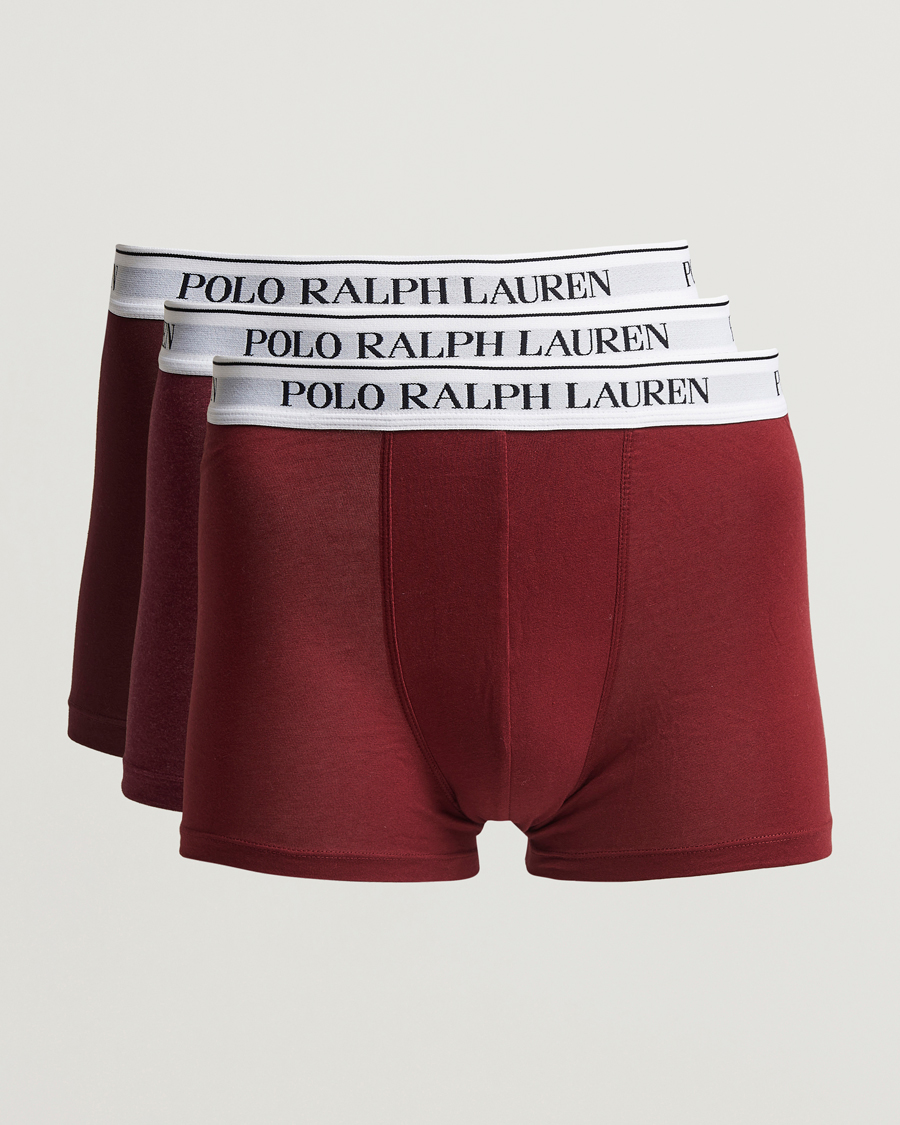 Herren | Unterwäsche | Polo Ralph Lauren | 3-Pack Trunk Ruby/Wine Heather/Red Carpet