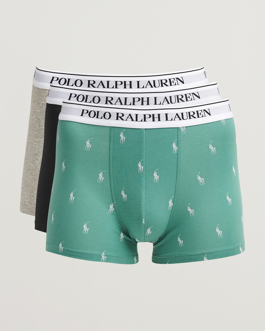 Herren | Unterwäsche | Polo Ralph Lauren | 3-Pack Trunk Fairway Green/Moss/Black