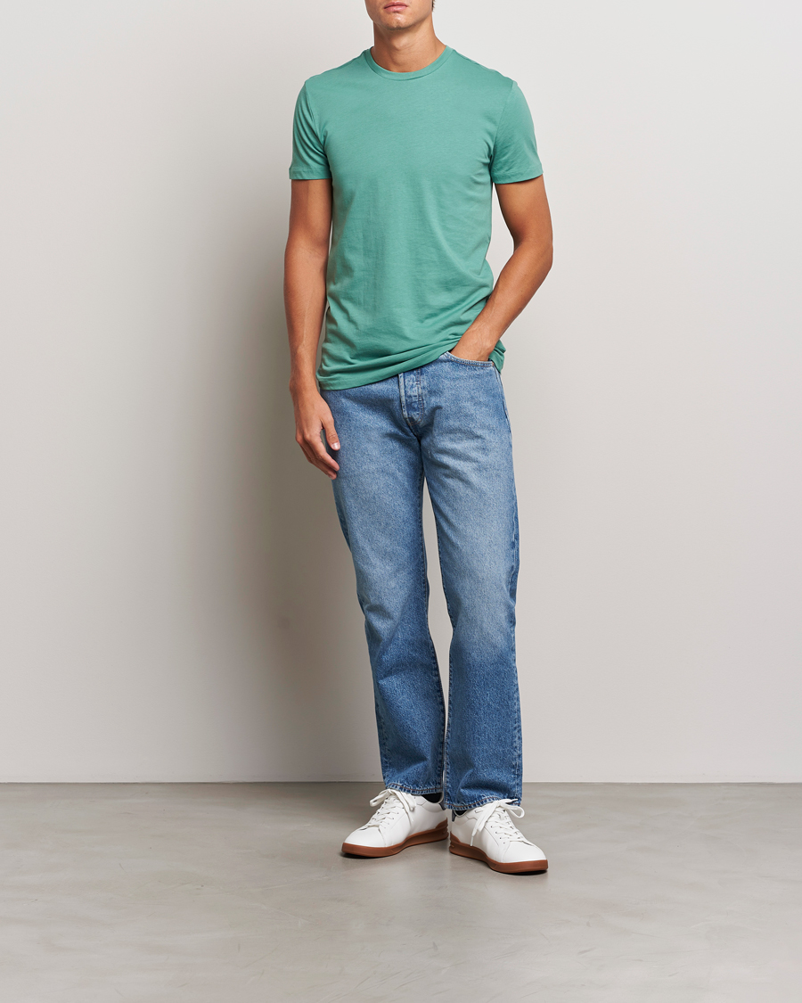 Herren | T-Shirts | Polo Ralph Lauren | 3-Pack Crew Neck T-Shirt Fairway Green/White/Damson Red