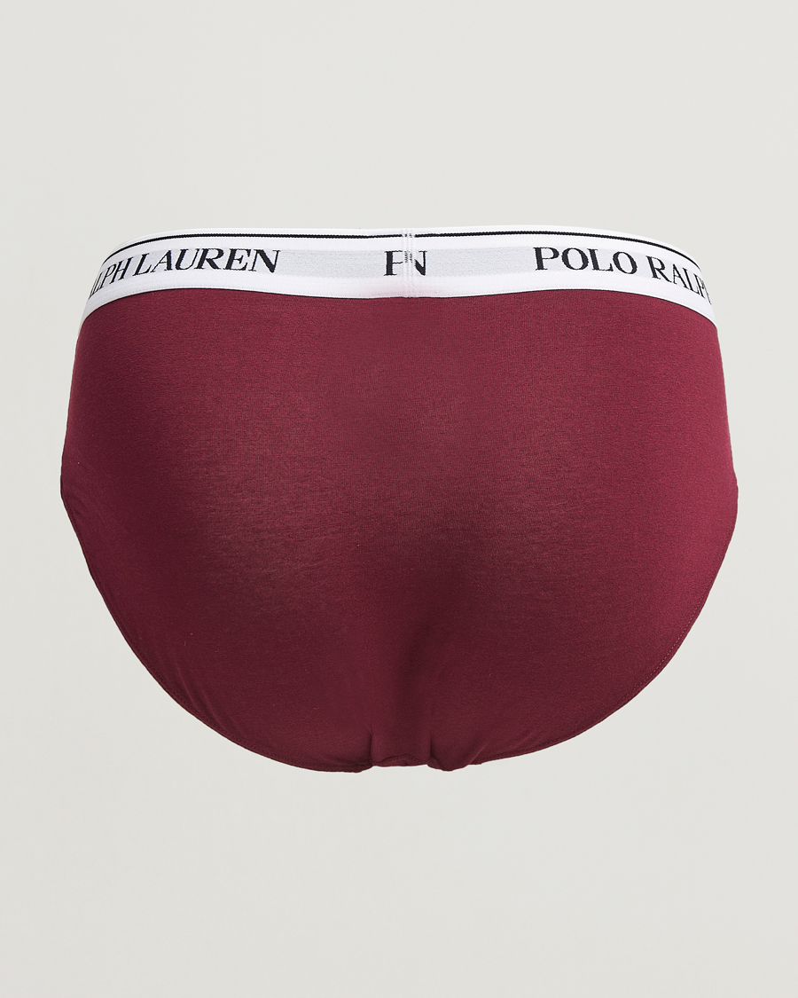 Herren | Unterwäsche | Polo Ralph Lauren | 3-Pack Brief Damson Red/Black/Fairway Green
