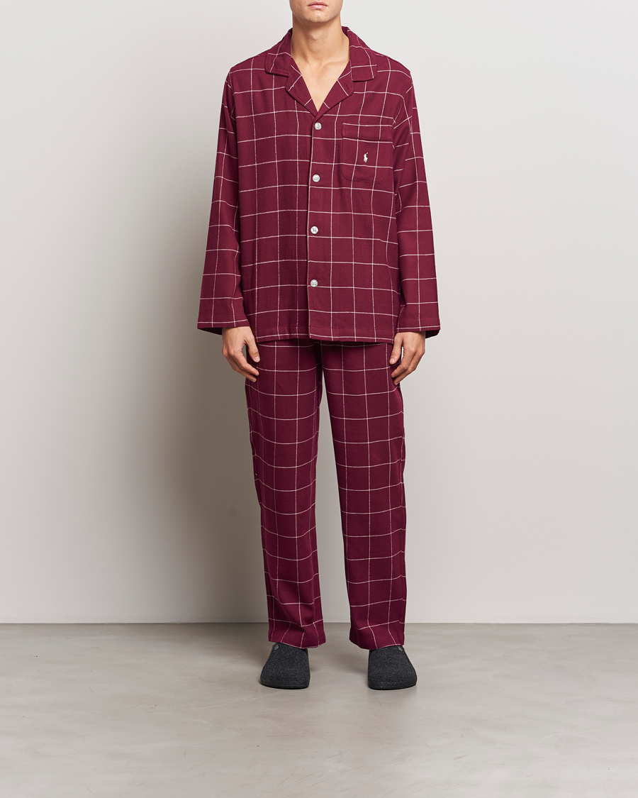 Herren | Schlafanzüge & Bademäntel | Polo Ralph Lauren | Pyjama Set Damson Red Windowpane