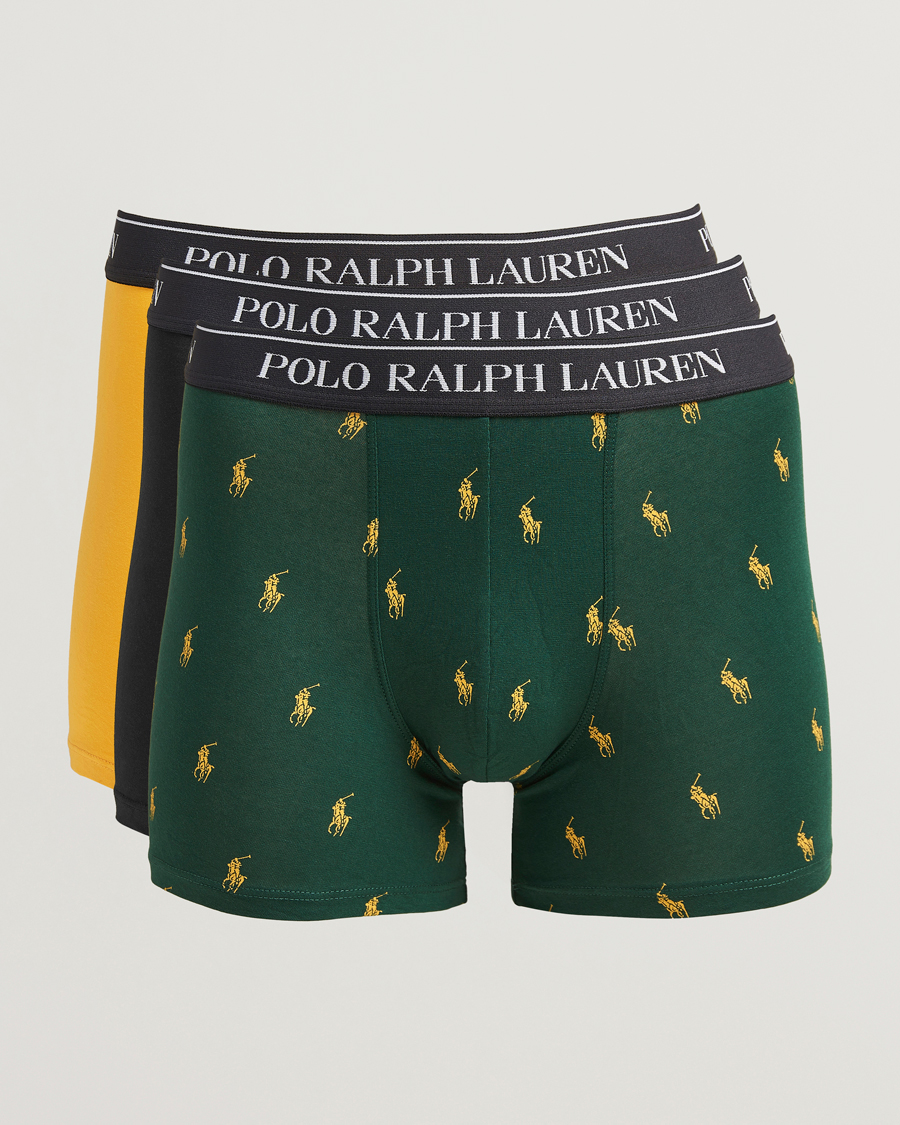 Herren | Unterwäsche | Polo Ralph Lauren | 3-Pack Boxer Brief Pine/Gold/Black