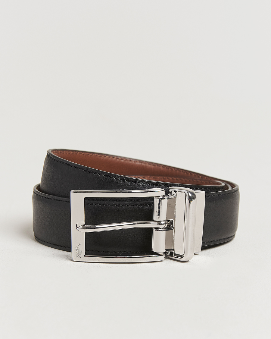 Herren | Polo Ralph Lauren Reversible Leather Belt Black/Brown | Polo Ralph Lauren | Reversible Leather Belt Black/Brown