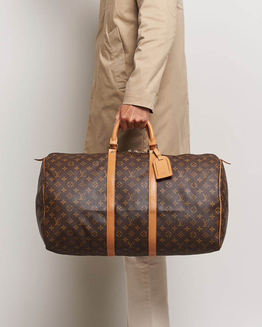 Herren | Louis Vuitton Pre-Owned Keepall 55 Bag Monogram | Louis Vuitton Pre-Owned | Keepall 55 Bag Monogram
