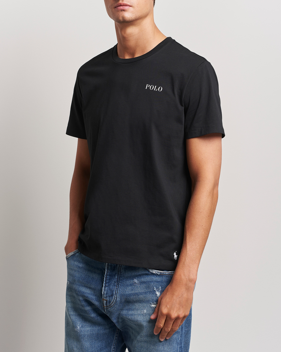 Herren | T-Shirts | Polo Ralph Lauren | Logo Cotton Jersey Sleep T-Shirt Black