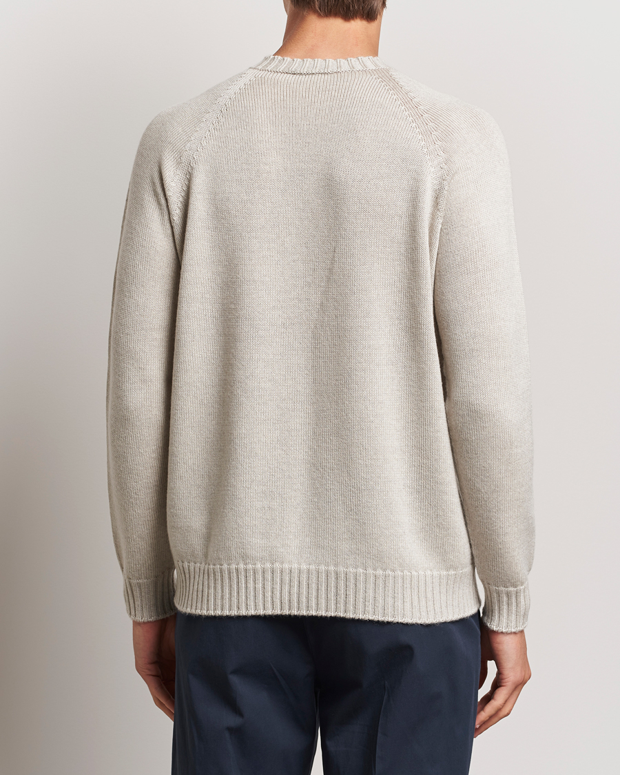 Herren | Pullover | John Smedley | Denver Extra Fine Merino Crew Neck Grey Fleece