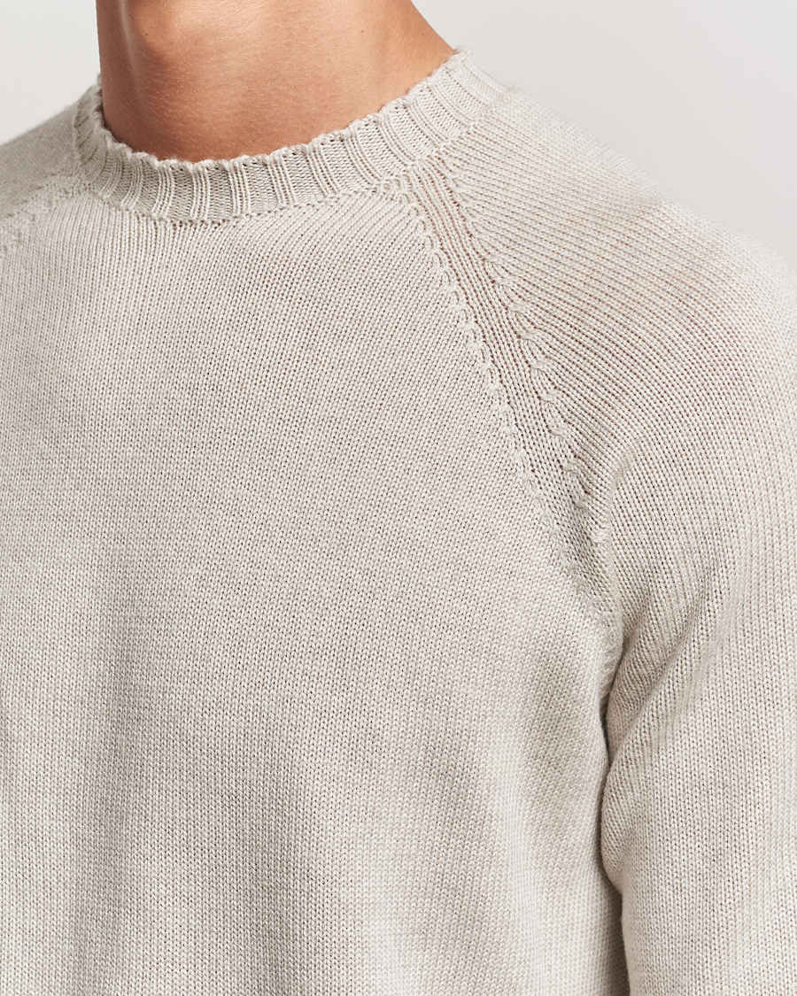 Herren | Pullover | John Smedley | Denver Extra Fine Merino Crew Neck Grey Fleece