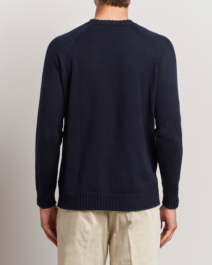 Herren | Pullover | John Smedley | Denver Extra Fine Merino Crew Neck Midnight
