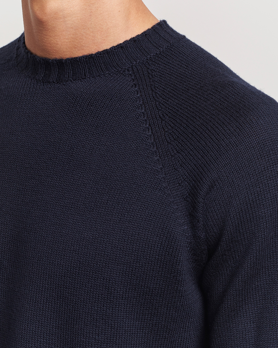 Herren | Pullover | John Smedley | Denver Extra Fine Merino Crew Neck Midnight