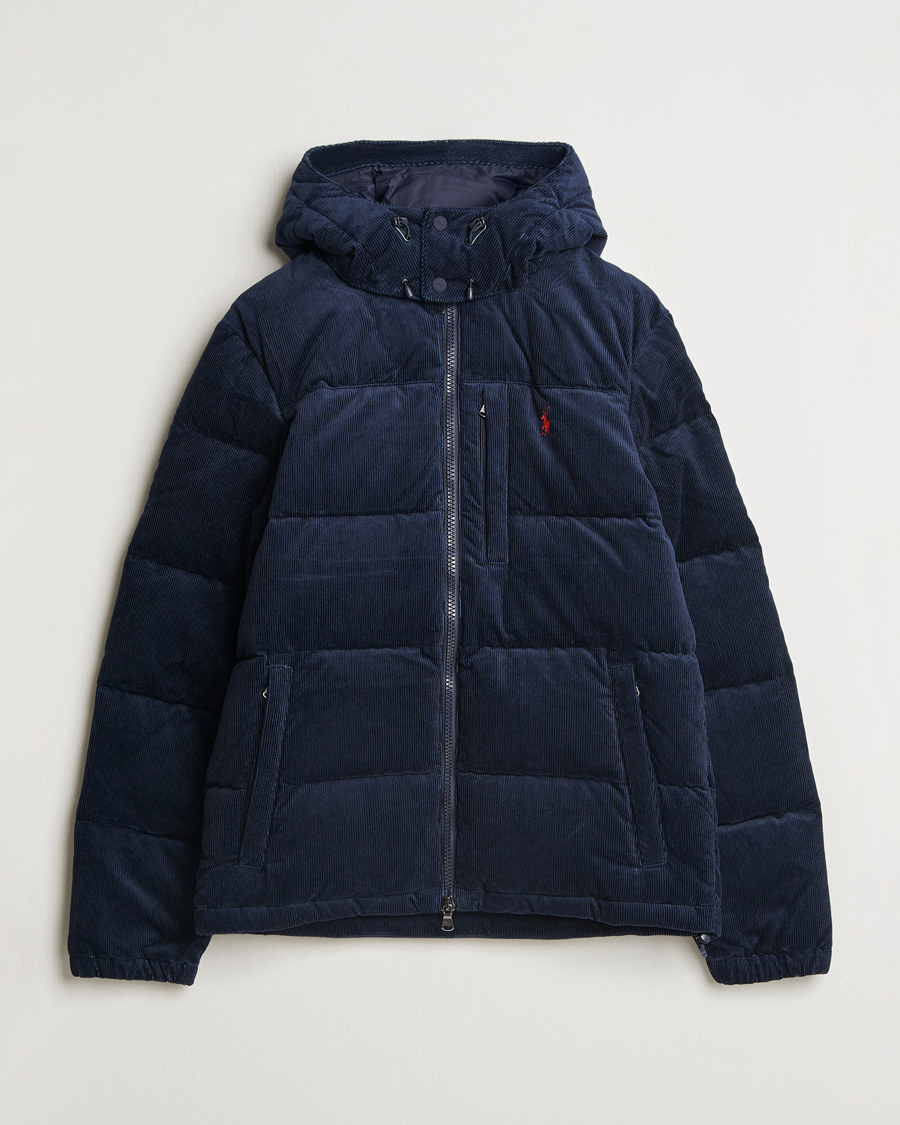 Herren | Jacken | Polo Ralph Lauren | El Cap Corduroy Down Jacket Aviator Navy