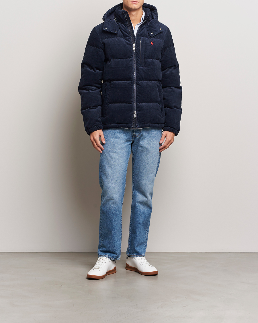 Herren | Jacken | Polo Ralph Lauren | El Cap Corduroy Down Jacket Aviator Navy