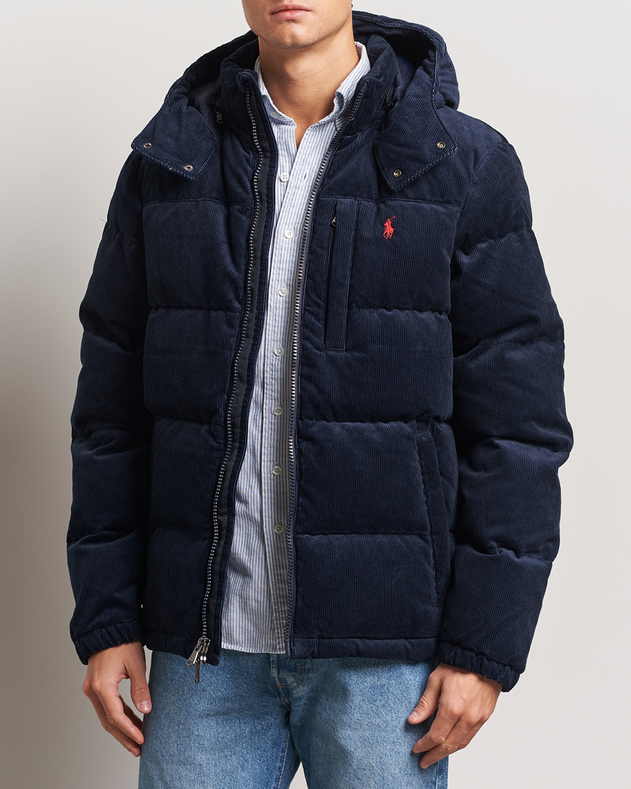 Herren | Jacken | Polo Ralph Lauren | El Cap Corduroy Down Jacket Aviator Navy