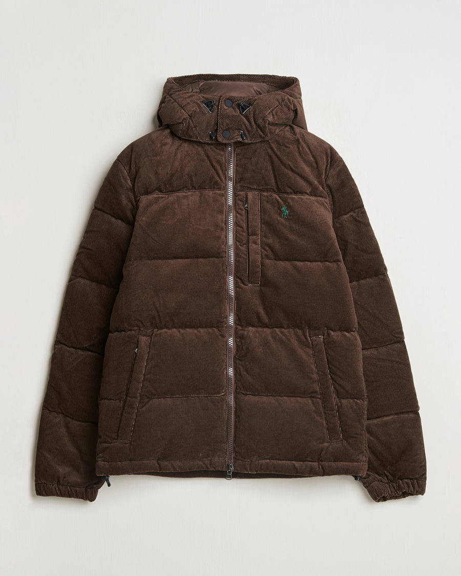 Herren | Jacken | Polo Ralph Lauren | El Cap Corduroy Down Jacket Dark Beech