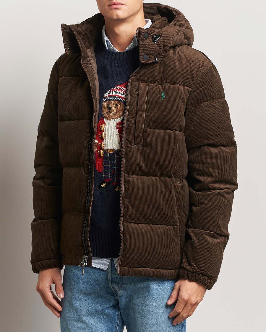 Herren | Jacken | Polo Ralph Lauren | El Cap Corduroy Down Jacket Dark Beech