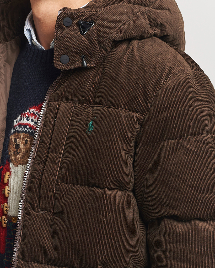 Herren | Jacken | Polo Ralph Lauren | El Cap Corduroy Down Jacket Dark Beech