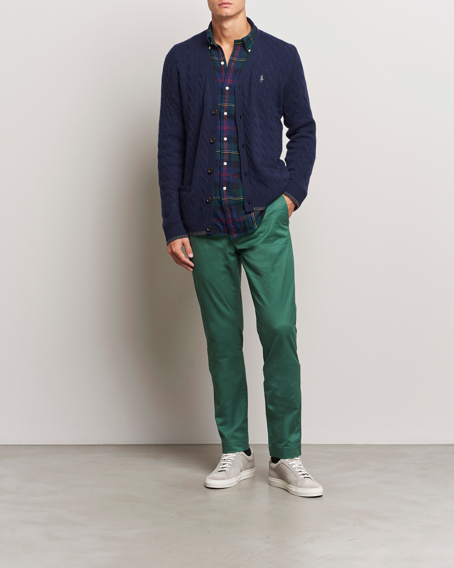 Herren | Hosen | Polo Ralph Lauren | Slim Fit Stretch Chinos Washed Forest