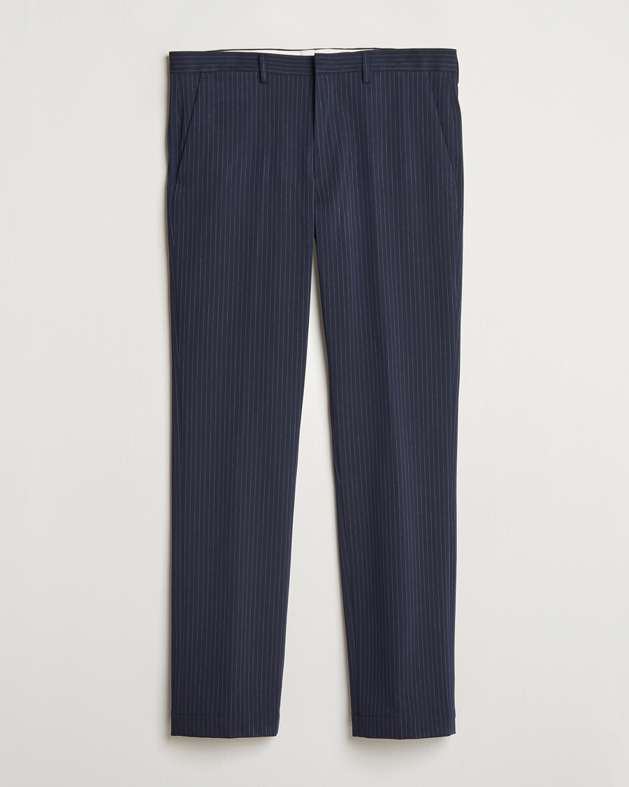Herren | Hosen | Polo Ralph Lauren | Straight Fit Hudson Pinstripe Pants Navy