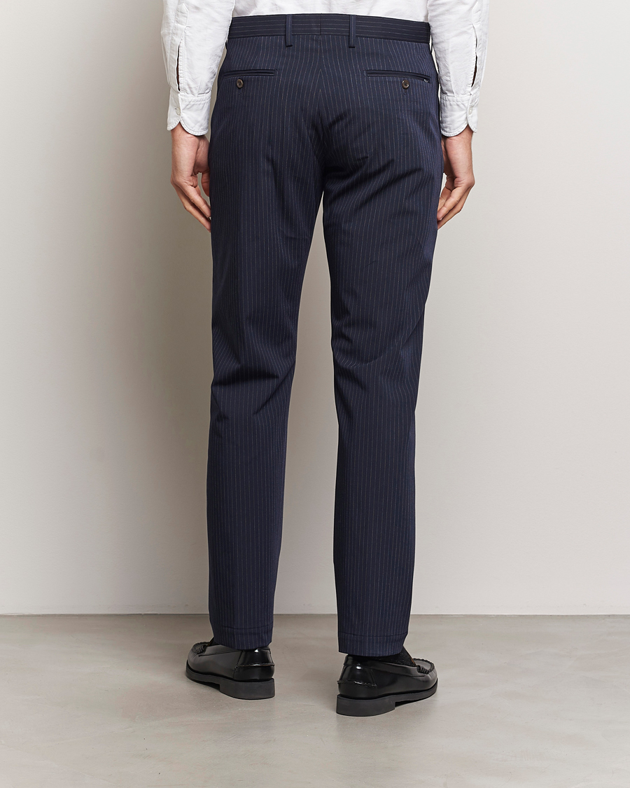 Herren | Hosen | Polo Ralph Lauren | Straight Fit Hudson Pinstripe Pants Navy