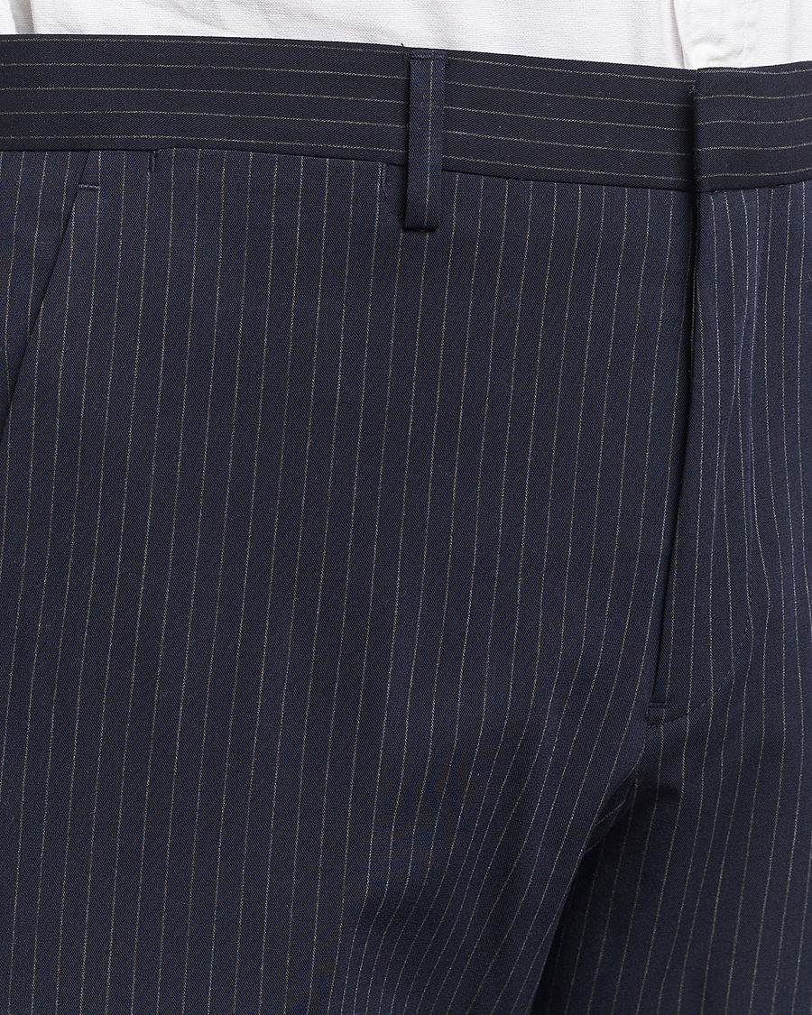 Herren | Hosen | Polo Ralph Lauren | Straight Fit Hudson Pinstripe Pants Navy