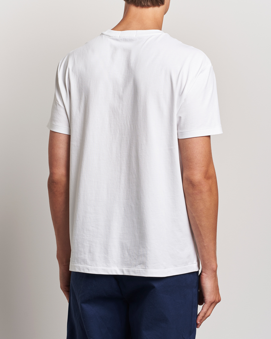 Herren | T-Shirts | Polo Ralph Lauren | Crew Neck T-Shirt White Denim Bear