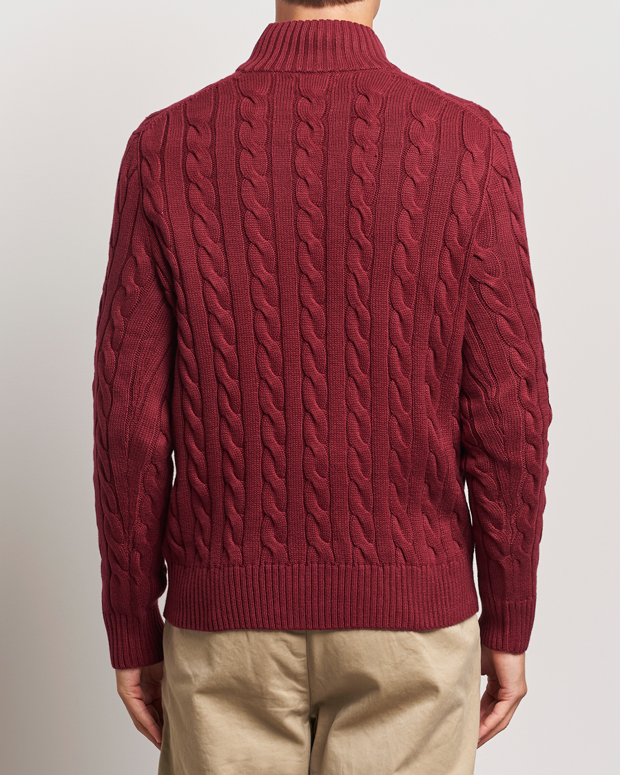 Herren | Pullover | Polo Ralph Lauren | Cotton Cable Half Zip Red Carpet