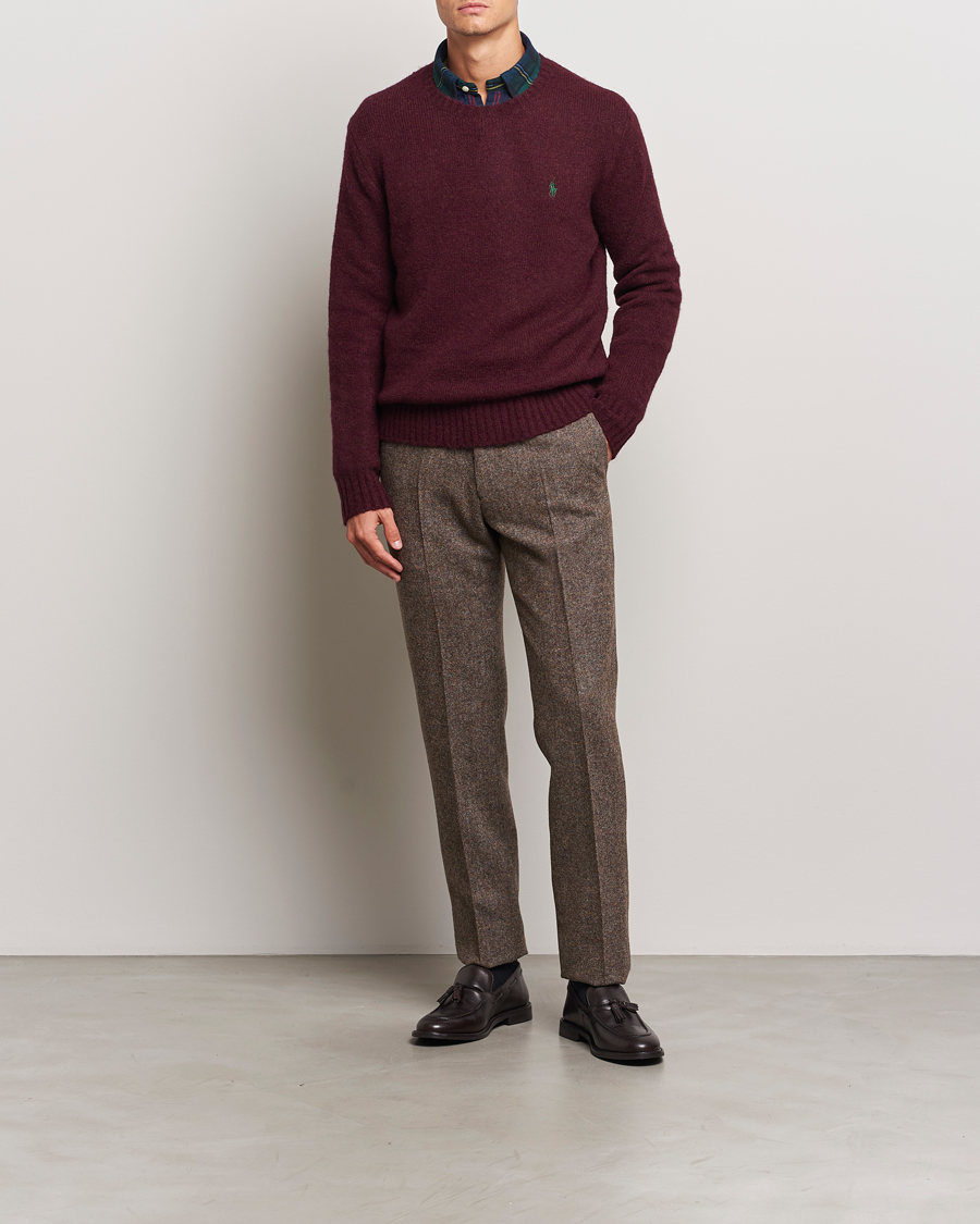 Herren | Pullover | Polo Ralph Lauren | Alpaca Crew Neck Sweater Aged Wine Heather