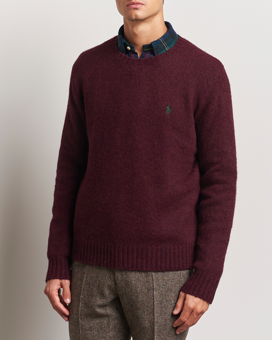 Herren | Pullover | Polo Ralph Lauren | Alpaca Crew Neck Sweater Aged Wine Heather