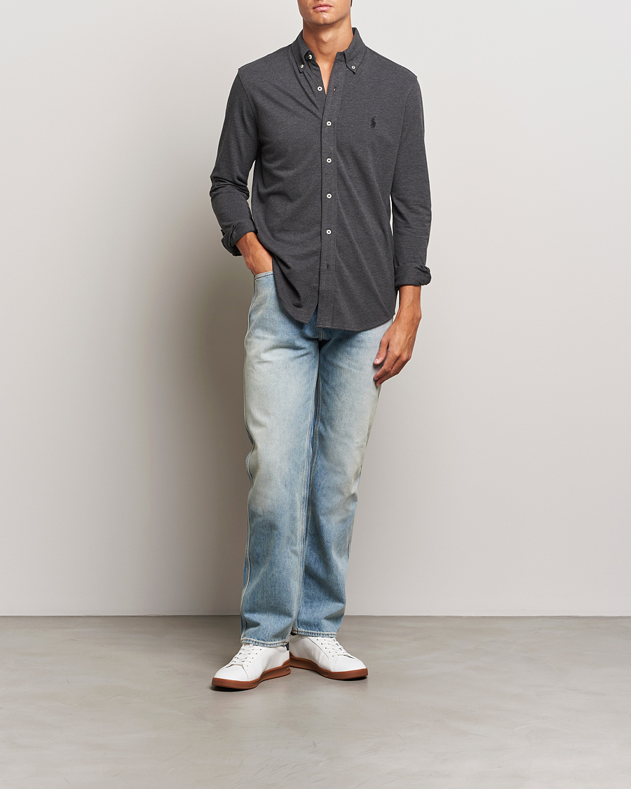 Herren | Hemden | Polo Ralph Lauren | Featherweight Mesh Shirt Windsor Heather