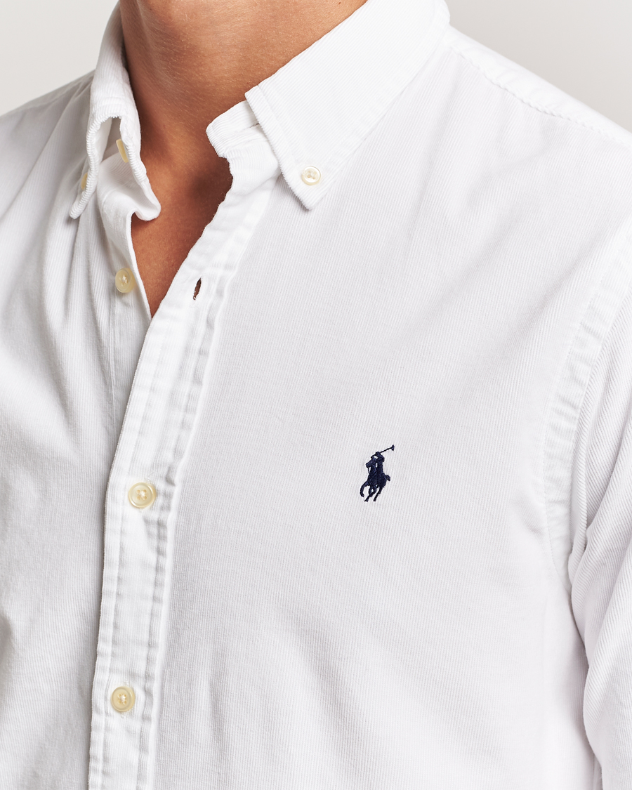 Herren | Hemden | Polo Ralph Lauren | Slim Fit Corduroy Shirt White