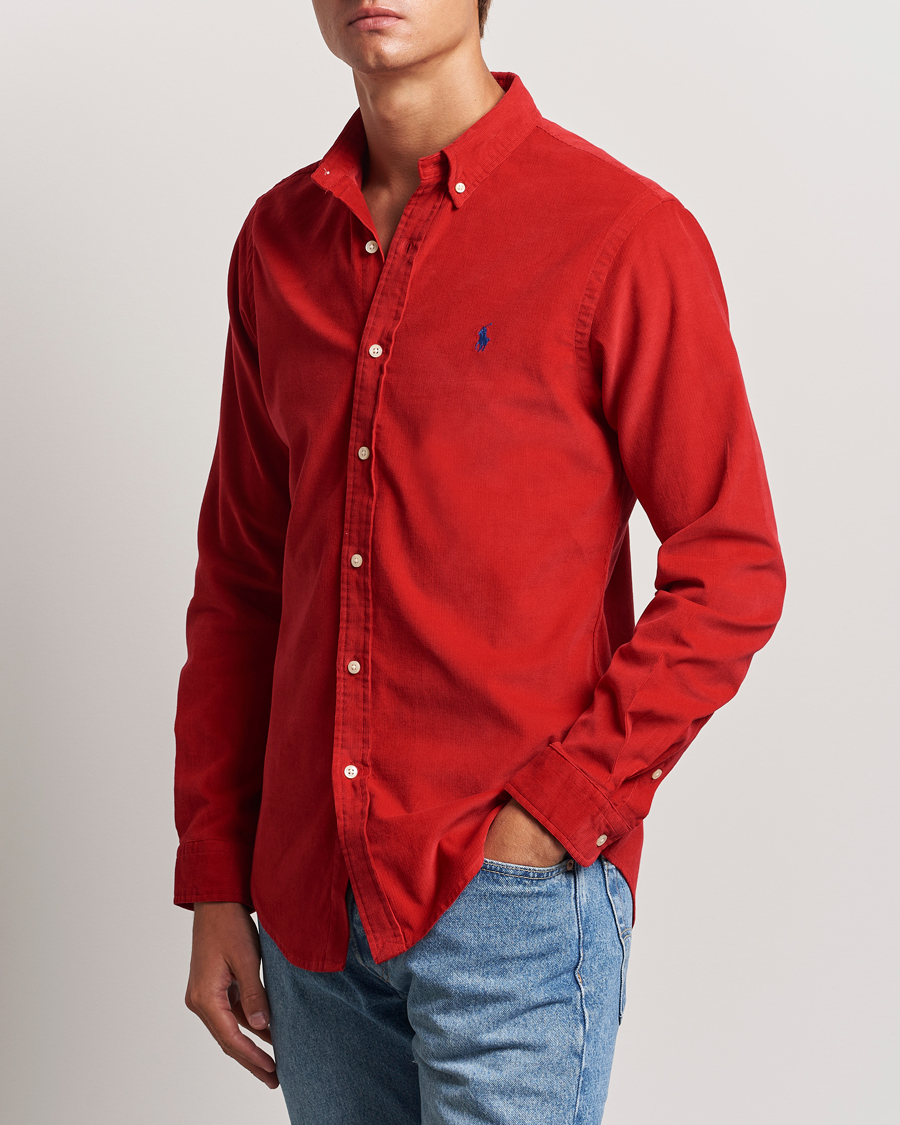 Herren | Hemden | Polo Ralph Lauren | Slim Fit Corduroy Shirt Martin Red