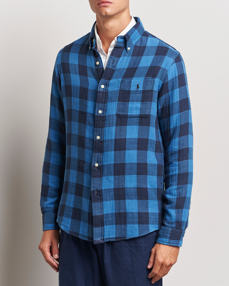 Herren | Hemden | Polo Ralph Lauren | Double Face Custom Fit Check Shirt Royal/Black