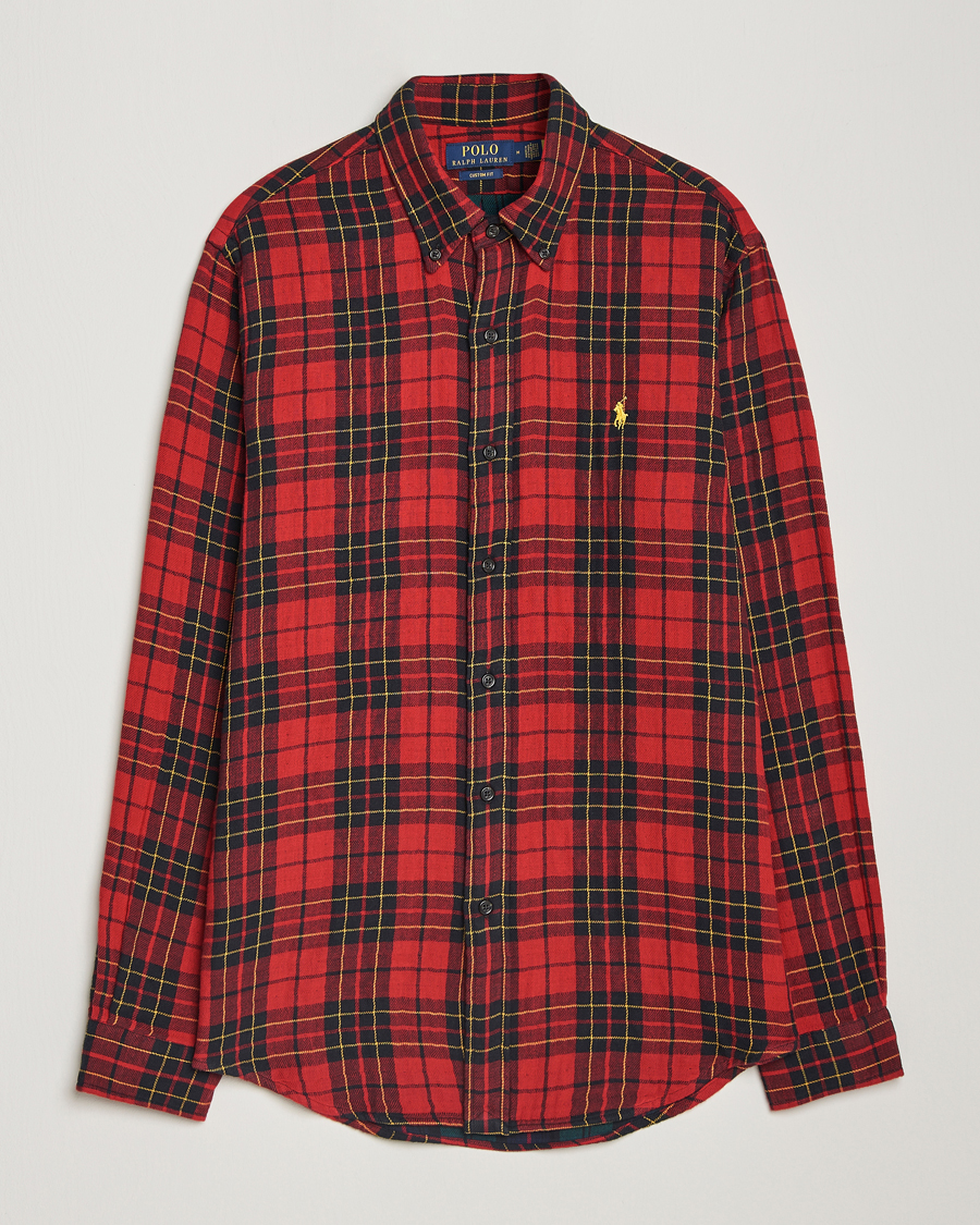 Herren | Hemden | Polo Ralph Lauren | Custom Fit Double Faced Checked Shirt Red/Black