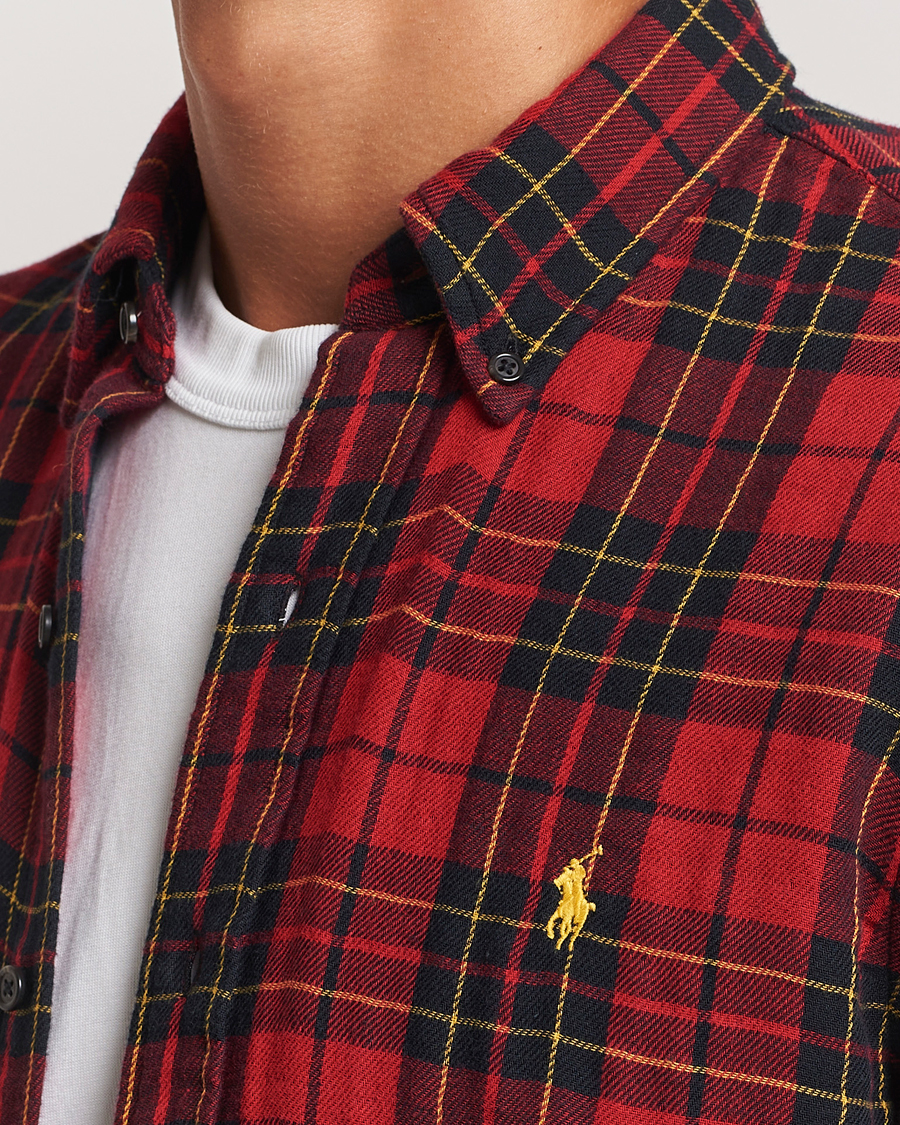 Herren | Hemden | Polo Ralph Lauren | Custom Fit Double Faced Checked Shirt Red/Black