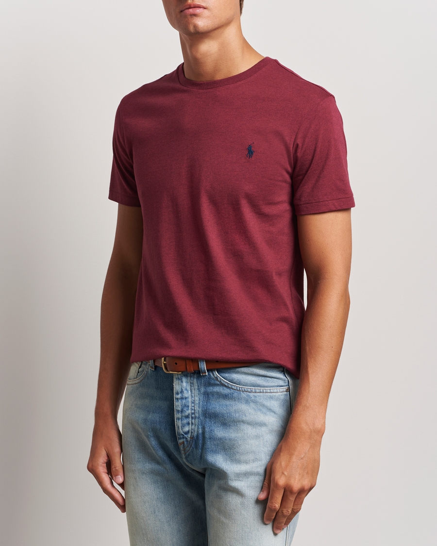 Herren | T-Shirts | Polo Ralph Lauren | Custom Slim Fit Tee Vintage Port Heather