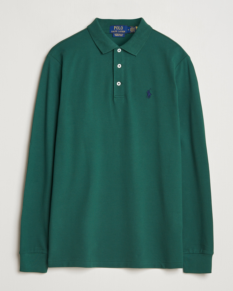 Herren | Pullover | Polo Ralph Lauren | Custom Slim Fit Long Sleeve Polo Vintage Pine