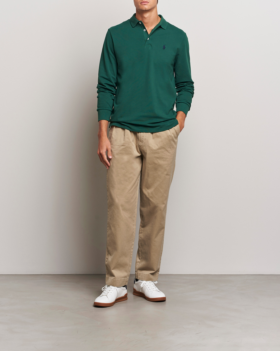 Herren | Pullover | Polo Ralph Lauren | Custom Slim Fit Long Sleeve Polo Vintage Pine