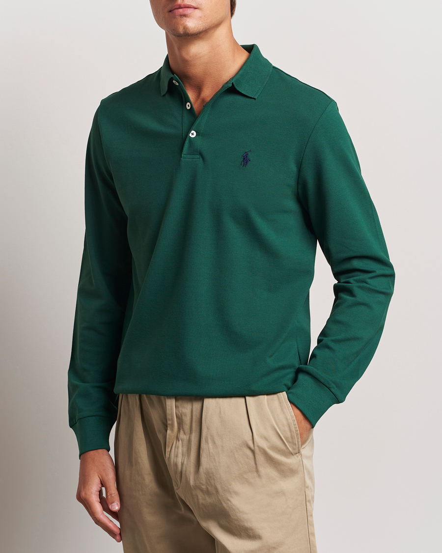Herren | Pullover | Polo Ralph Lauren | Custom Slim Fit Long Sleeve Polo Vintage Pine