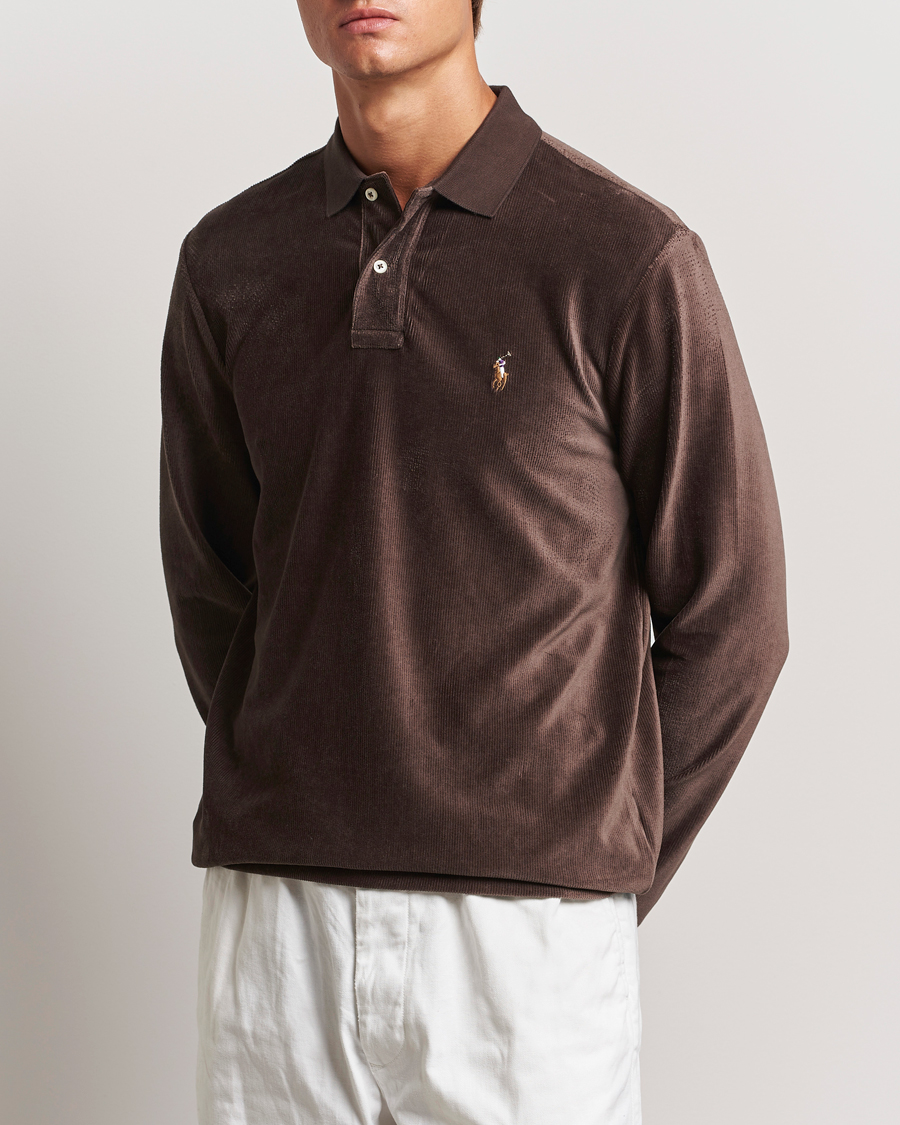 Herren | Pullover | Polo Ralph Lauren | Corduroy Long Sleeve Polo Circuit Brown