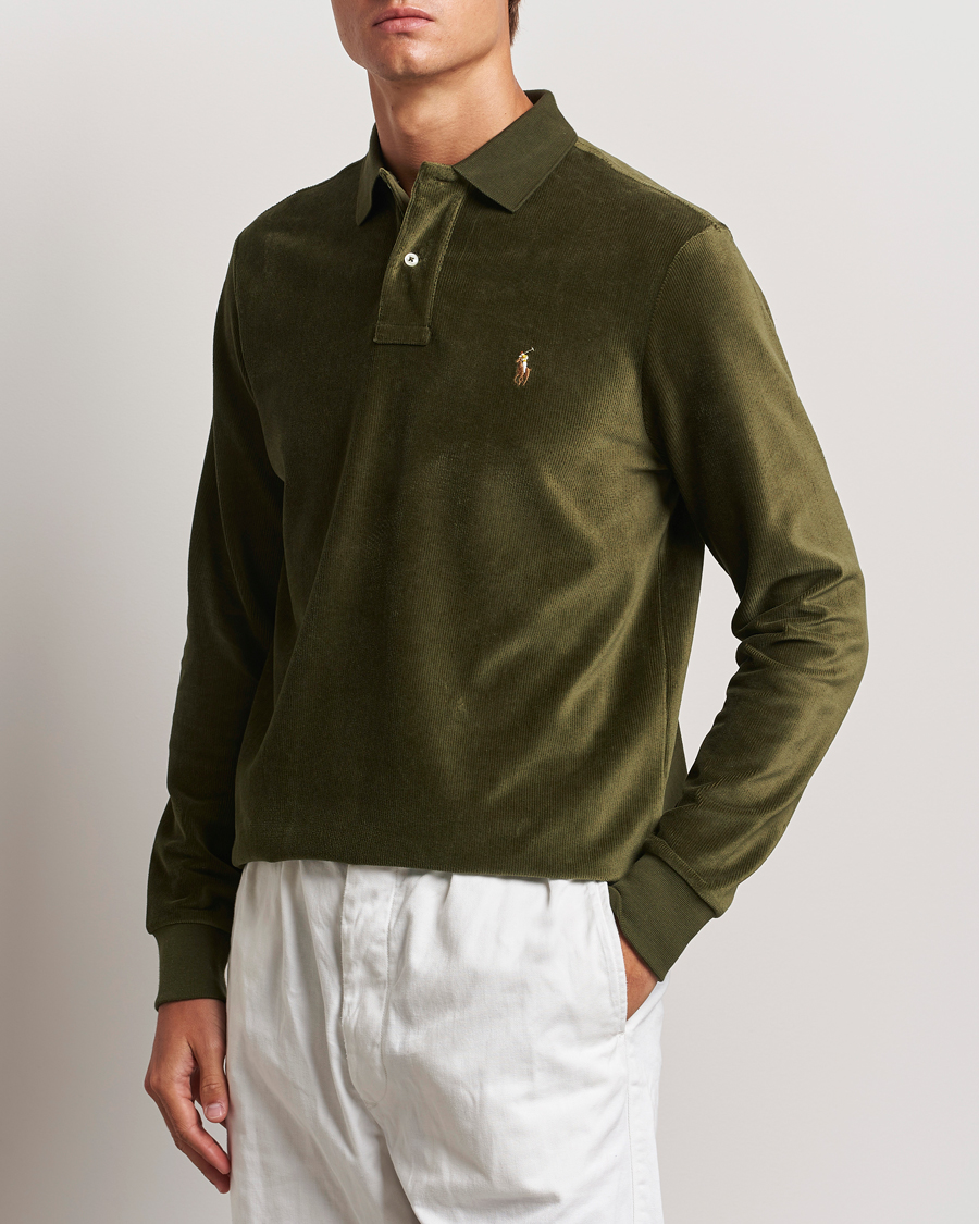 Herren | Pullover | Polo Ralph Lauren | Corduroy Long Sleeve Polo Dark Loden