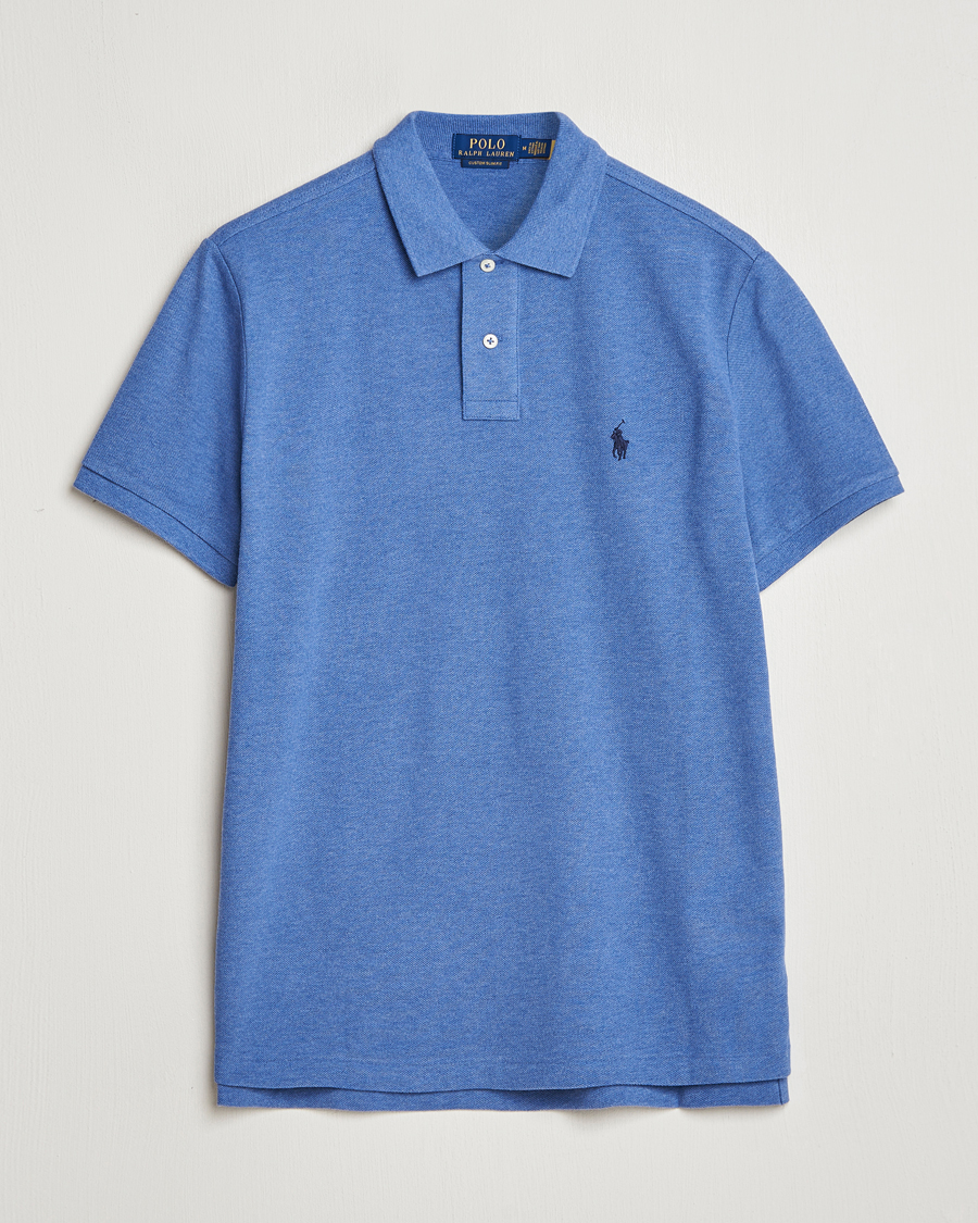 Herren | Poloshirts | Polo Ralph Lauren | Custom Slim Fit Polo Faded Royal Heather