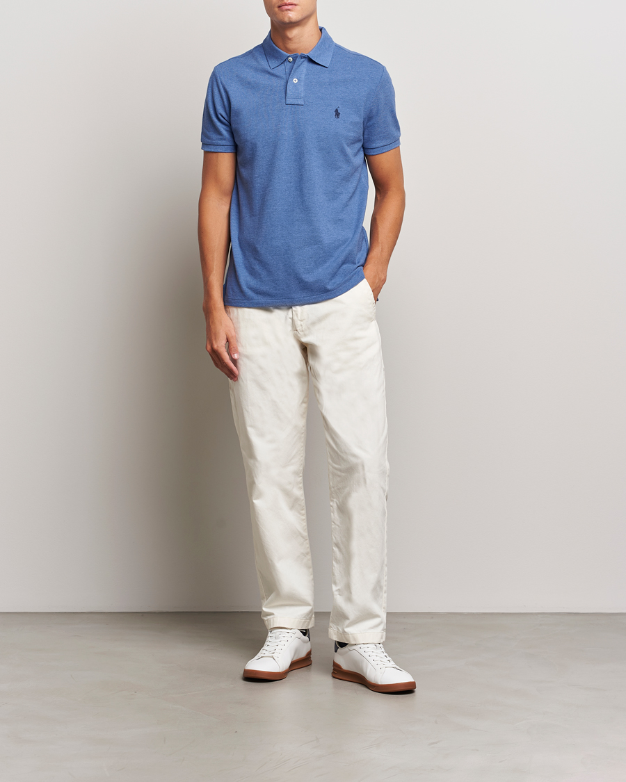 Herren | Poloshirts | Polo Ralph Lauren | Custom Slim Fit Polo Faded Royal Heather