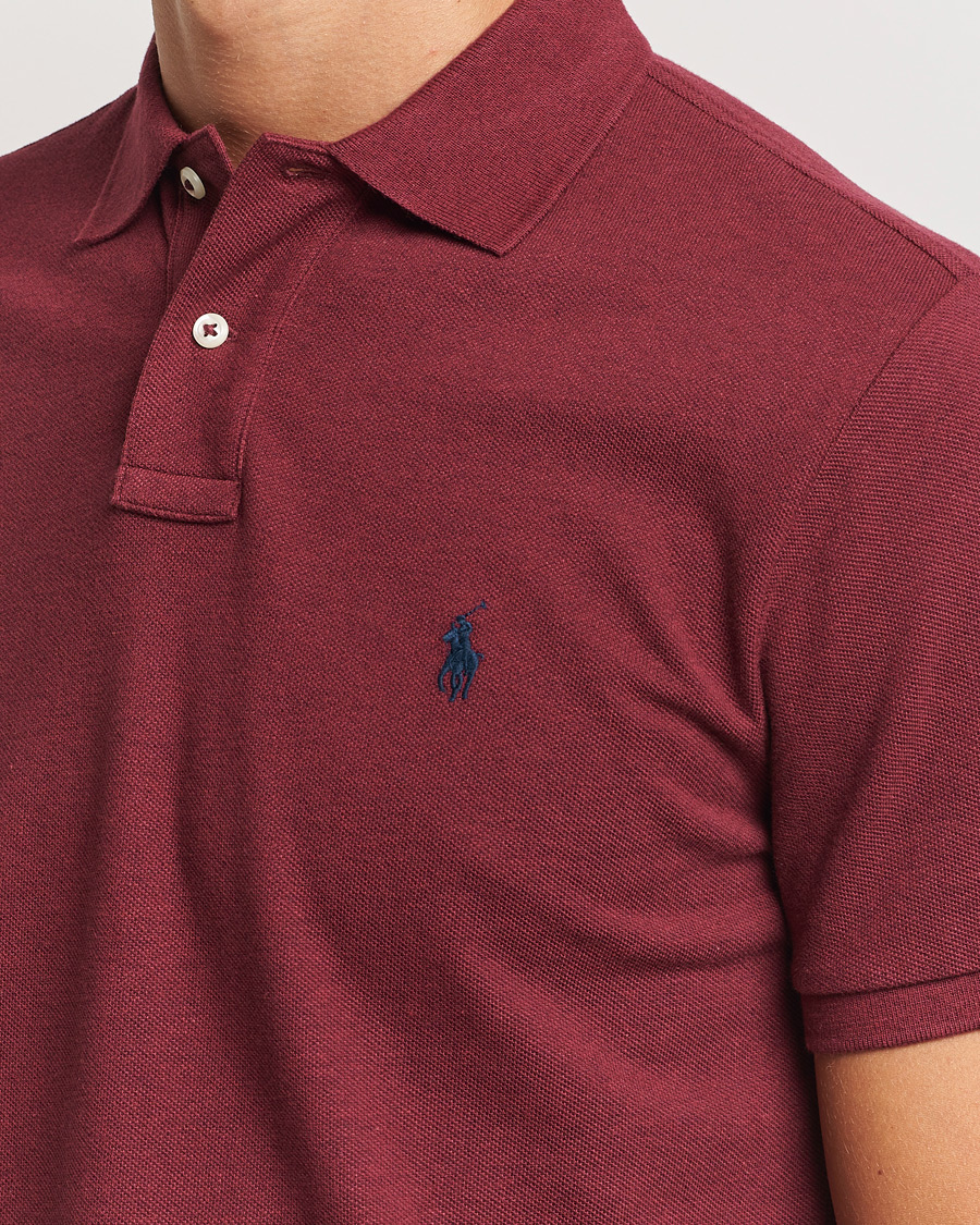 Herren | Poloshirts | Polo Ralph Lauren | Custom Slim Fit Polo Vintage Port Heather