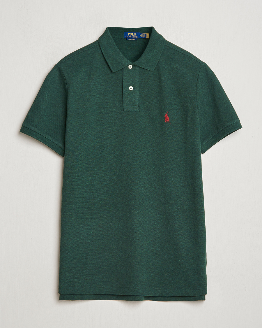 Herren | Poloshirts | Polo Ralph Lauren | Custom Slim Fit Polo Scotch Pine Heather