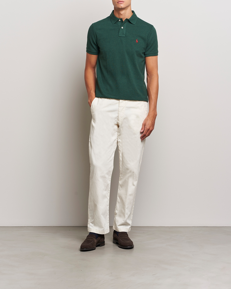 Herren | Poloshirts | Polo Ralph Lauren | Custom Slim Fit Polo Scotch Pine Heather