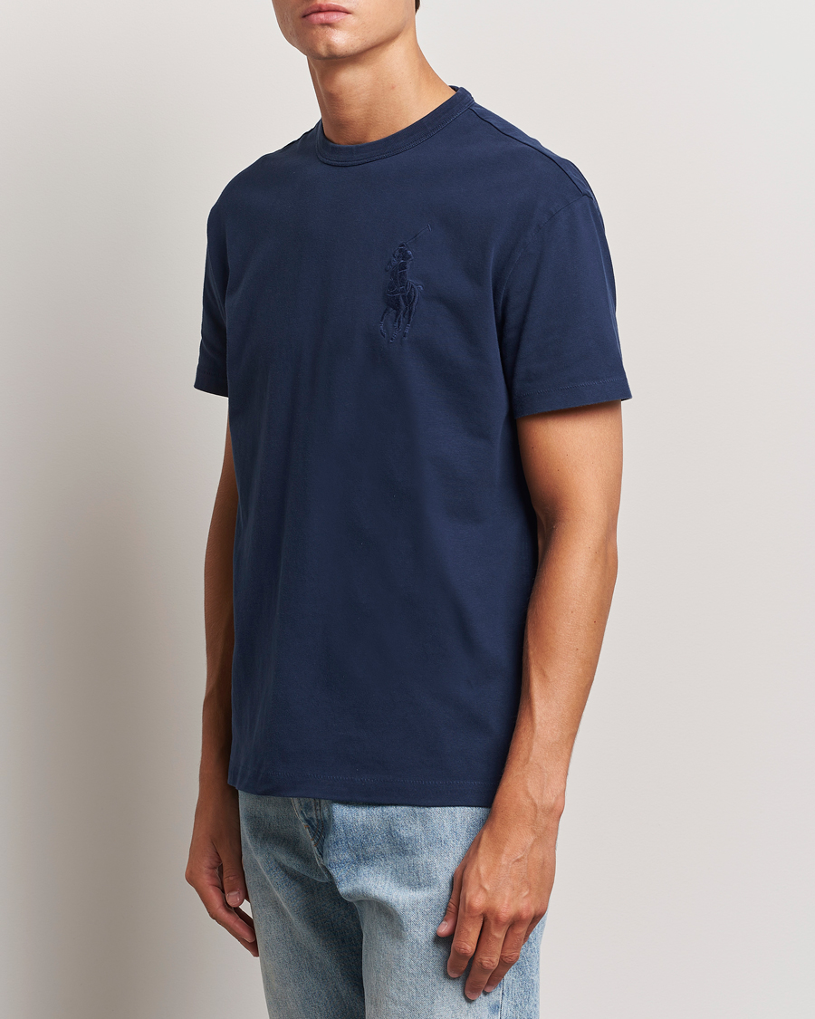 Herren | T-Shirts | Polo Ralph Lauren | Tonal Polo Player Tee Cruise Navy