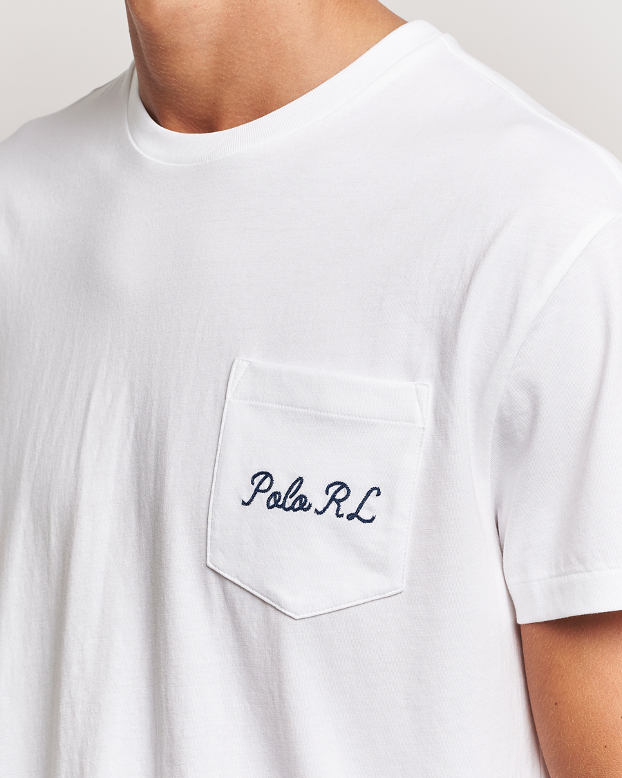 Herren | T-Shirts | Polo Ralph Lauren | Pocket Tee White Varsity Bear