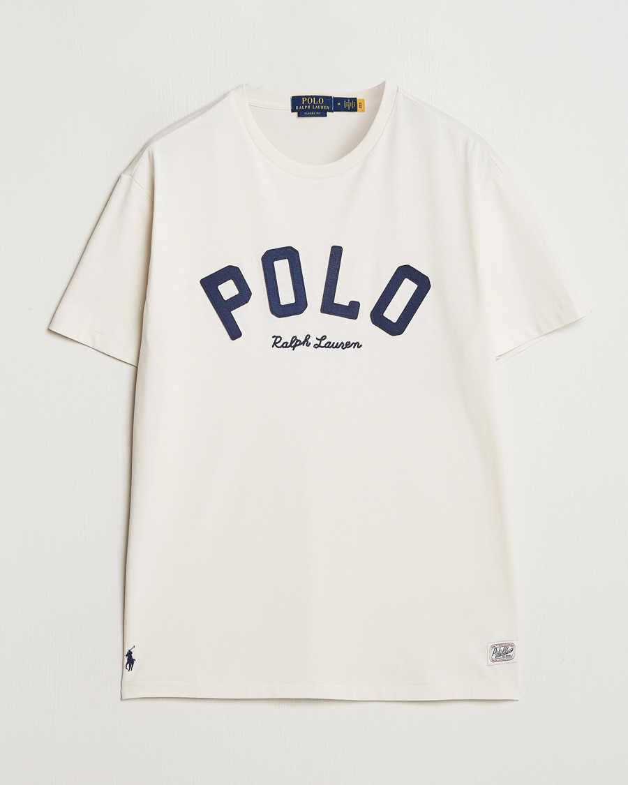 Herren | T-Shirts | Polo Ralph Lauren | RL Varsity Tee Antique Cream