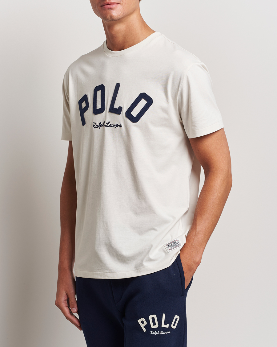 Herren | T-Shirts | Polo Ralph Lauren | RL Varsity Tee Antique Cream