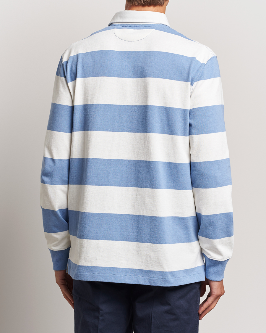 Herren | Pullover | Polo Ralph Lauren | Striped Rugby Varsity Bear Campus Blue/White